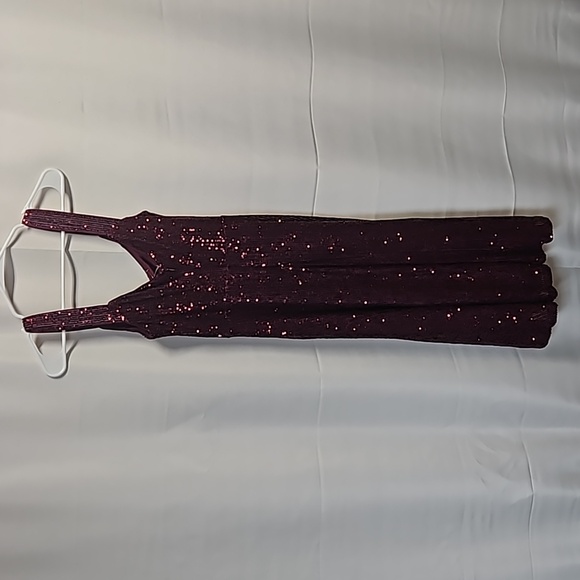 Laundry by Shelli Segal Wine Sequined Formal Dress Sz 10 NWT - Picture 7 of 7